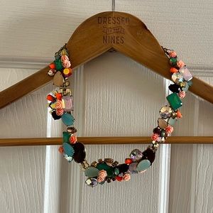 J Crew statement floral necklace